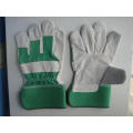 Green Cow Split Leather Full Palm Working Glove-3056.04